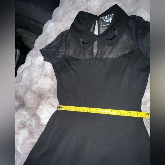 Killstar Goth Collar Sheer Dress, Size XSmall - Picture 11 of 16